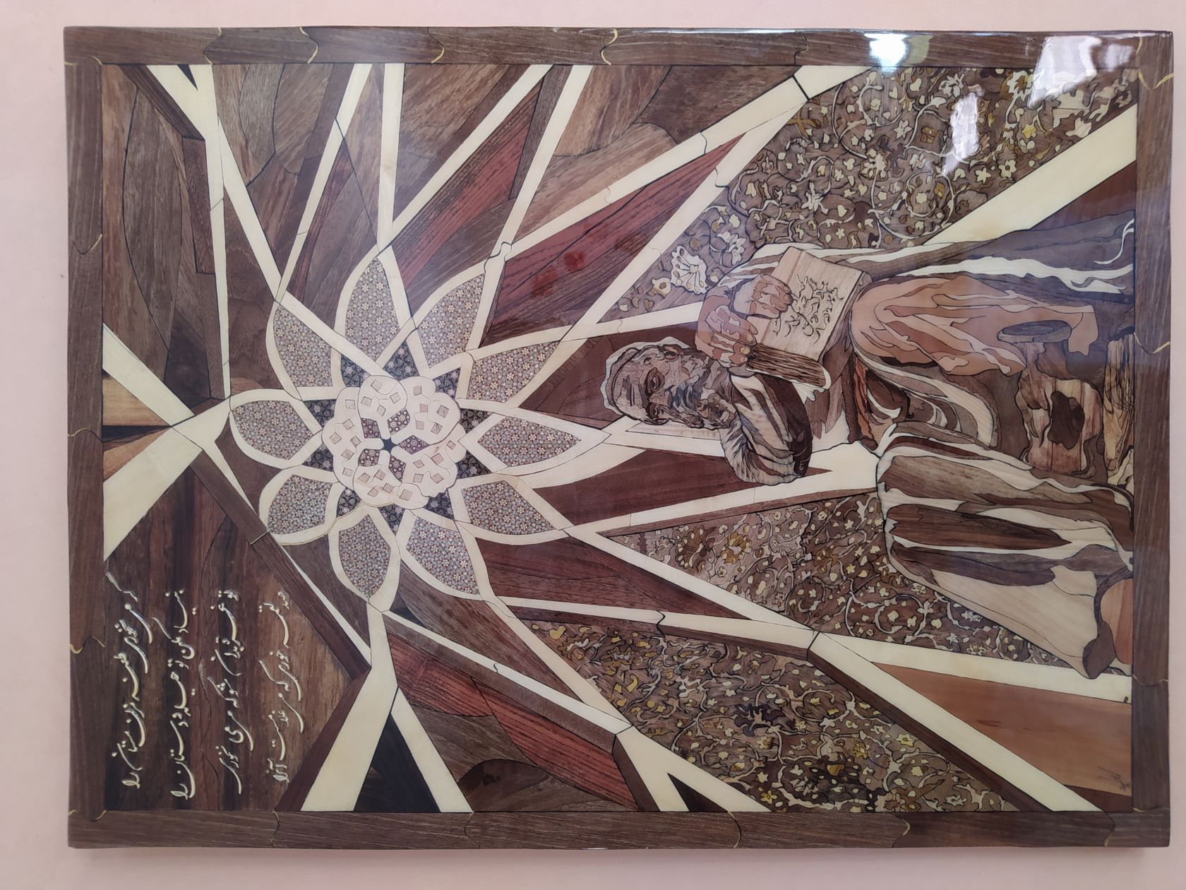 تابلو معرق چوب و خاتم